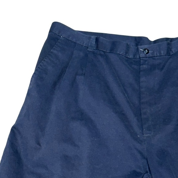 Nike Men’s Golf Shorts Size 40 Navy Blue Pleated Cotton Athletic Preppy - Picture 9 of 16